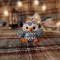 Лот: 20977067. Фото: 2. Вязаная игрушка сова. Новый год!