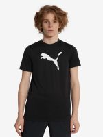 Лот: 25003846. Фото: 2. Футболка для мальчиков PUMA, Черный. Спортивная одежда