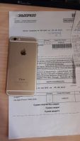 Лот: 10454634. Фото: 6. iPhone 6 -gold, 16gb