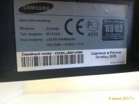 Лот: 9800286. Фото: 3. ЖК-монитор 22" Samsung SyncMaster... Компьютеры, оргтехника, канцтовары