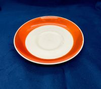 Лот: 25323994. Фото: 2. 🍽 Блюдце из фарфора СССР "С оранжевой... Антиквариат