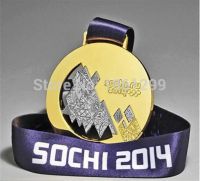 Лот: 7569941. Фото: 2. Копия Золотая медаль Сочи 2014... Олимпиада, Универсиада, Чемпионаты