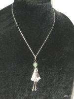 Лот: 8866712. Фото: 2. кулон подвеска "модница" с натуральным... Ювелирные изделия, бижутерия, часы
