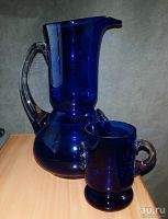 Лот: 12887345. Фото: 2. Кувшин с кружкой, СССР. Посуда, кухонная утварь