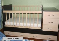 Лот: 13906540. Фото: 2. Кроватка детская трансформер. Детская мебель