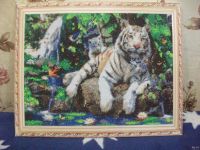 Лот: 6898517. Фото: 3. новая картина "Белый тигр" Алмазная... Красноярск