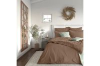 Лот: 24593111. Фото: 3. Простыня Verossa Sateen Caramel. Домашний быт
