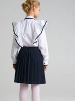 Лот: 25665600. Фото: 3. Школьная юбка плиссе темно-синего... Дети растут