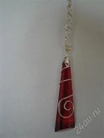 Лот: 434519. Фото: 2. ,колье"Рубиновая капля". Ювелирные изделия, бижутерия, часы