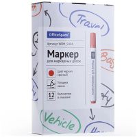 Лот: 25013671. Фото: 3. Маркер для доски OfficeSpace красный... Компьютеры, оргтехника, канцтовары