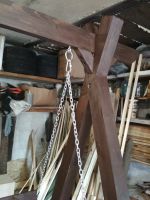 Лот: 17842415. Фото: 2. Качели садовые из массива дерева. Садовый инструмент и инвентарь