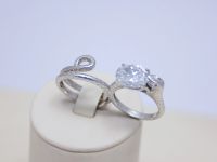 Лот: 14614422. Фото: 2. СЕРЕБРЯНОЕ КОЛЬЦО С ФИАНИТОМ 8... Ювелирные изделия, бижутерия, часы