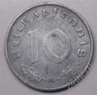 Лот: 1532578. Фото: 2. Германия. 3-й Рейх. 10 рейх пфенниг... Монеты