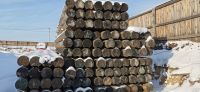 Лот: 16034479. Фото: 7. Оцилиндрованное бревно для строительства...