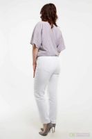 Лот: 20004169. Фото: 2. Женские джинсовые брюки белого... Женская одежда