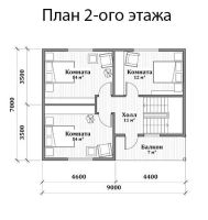 Лот: 10306492. Фото: 2. Дом площадью 120 кв.м. Срубы и конструкции