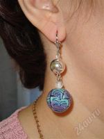 Лот: 366912. Фото: 2. Изделия из полимерной глины,серьги... Ювелирные изделия, бижутерия, часы