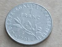 Лот: 8575327. Фото: 7. Монета 1 франк один Франция 1991...