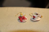 Лот: 222131. Фото: 3. Серьги "Кофе каппучино и клубника... Красноярск