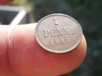 Лот: 11719869. Фото: 2. Крутая пенни 1915 года. Без обращения... Монеты