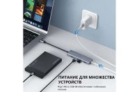 Лот: 25209903. Фото: 5. Хаб-USB UGREEN 4-в-1 4K@60Hz USB-C...