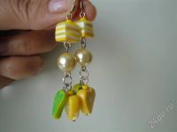 Лот: 510406. Фото: 2. Изделия из полимерной глины серьги... Ювелирные изделия, бижутерия, часы