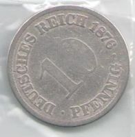Лот: 14480164. Фото: 2. 10 пфенигов 1876 года, Германия... Монеты