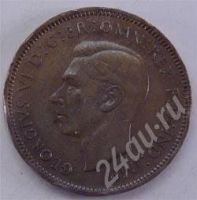 Лот: 232938. Фото: 2. Великобритания. Фартинг 1946г. Монеты