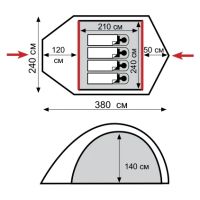 Лот: 5331911. Фото: 2. Палатка Tramp Lair 4. Туризм