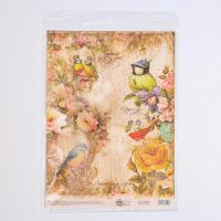 Лот: 19978414. Фото: 4. Декупажная карта «Птицы», 21 x...