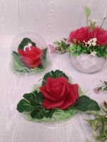 Лот: 20840993. Фото: 2. Цветы в гипсовом кашпо (мыло). Сувениры, подарки