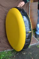 Лот: 4861977. Фото: 2. Тюбинг, санки - плюшки. Цвет желто-черный. Спортивные товары