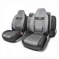 Лот: 14471358. Фото: 2. COM-1105H BK/D.GY (M) Авточехлы... Оснащение, оборудование, аксессуары