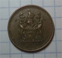 Лот: 10411739. Фото: 2. 1/2 цента Родезия. Монеты