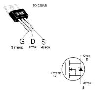 Лот: 9947889. Фото: 2. IRFZ44N — mosfet (полевой) транзистор. Радиодетали  (электронные компоненты)