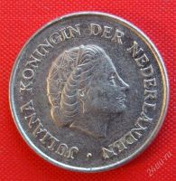 Лот: 1588929. Фото: 2. (№715-8/LF) 25 центов 1977 (Нидерланды... Монеты