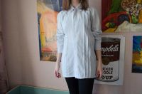 Лот: 7239095. Фото: 2. Рубашка бледно-голубая хлопок. Женская одежда