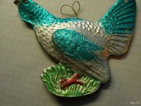 Лот: 8621229. Фото: 4. Елочная игрушка Глухарь картон...