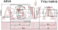 Лот: 24754056. Фото: 2. Шрус Внутренний 19Х38х23 ASVA... Красноярск