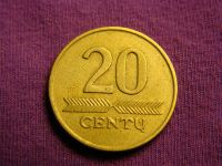 Лот: 5187262. Фото: 2. 20 центов 1997 год, Литва, всадник. Монеты