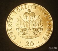 Лот: 9550740. Фото: 2. Гаити 20 сантимов 1991 (d.F164... Монеты