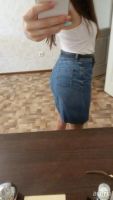 Лот: 9614124. Фото: 2. Джинсовая юбка. Женская одежда