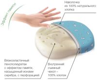 Лот: 20336511. Фото: 2. Ортопедическая подушка Mimi 22х23... Домашний текстиль
