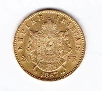 Лот: 6296800. Фото: 2. 20 франков Наполеон ІІІ Франция... Монеты