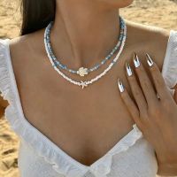 Лот: 25647568. Фото: 4. Белый чокер / колье из бисера...