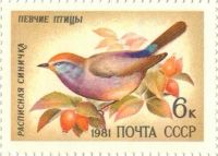 Лот: 8656674. Фото: 2. 1981 5221 Певчие птицы Расписная... Коллекционирование, моделизм