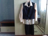 Лот: 1106390. Фото: 2. Черные брюки,жилеты и рубашка... Одежда и аксессуары