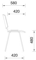 Лот: 20987179. Фото: 5. Стул ИЗО BL Z11 (черный)