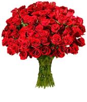 Лот: 4413814. Фото: 2. Букет 55 красных роз, высоких... Цветы, букеты