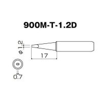 Лот: 9721227. Фото: 2. 900M-T-1.2D — жало для паяльника. Радиодетали  (электронные компоненты)